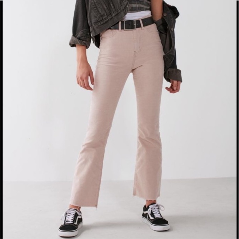 BDG Flare Kick Corduroys. Dark grey